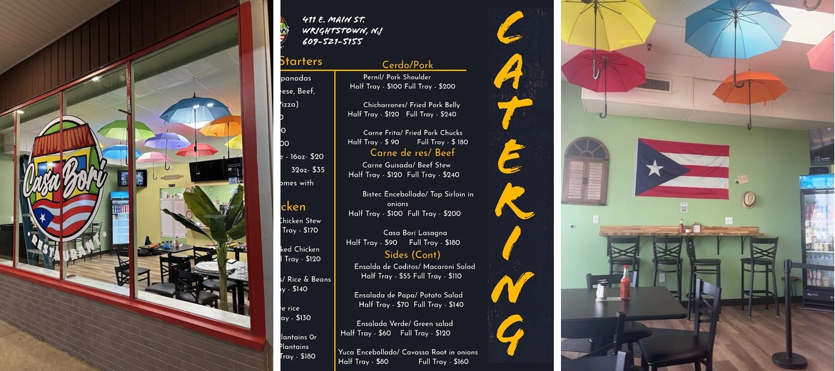 Casa Bori Menu