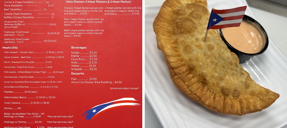 Casa Bori Menu